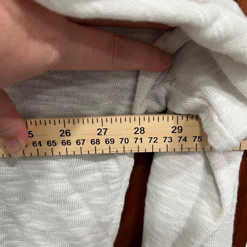 Old Navy Knit Cardigan Open‎ Front Lightweight Sweater Duster White XXL - Picture 8 of 9